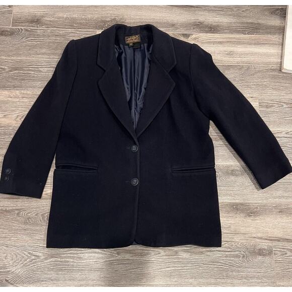 Vintage Eddie Bauer Wool Women’s Blazer Size Medium Petite - Picture 4 of 8